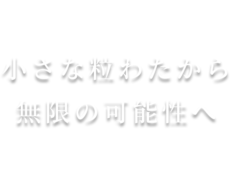 小さな粒わたから無限の可能性へ